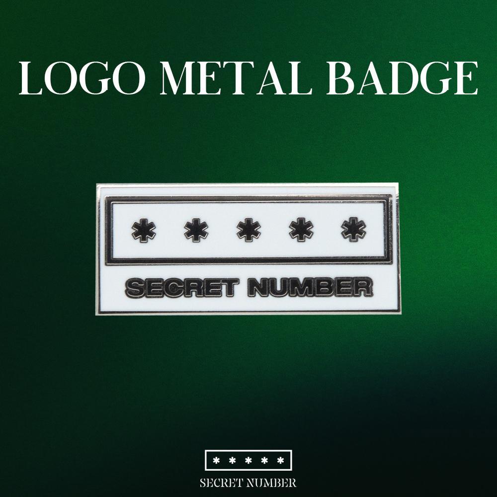 SECRET NUMBER OFFICIAL MD METAL LOGO BADGE